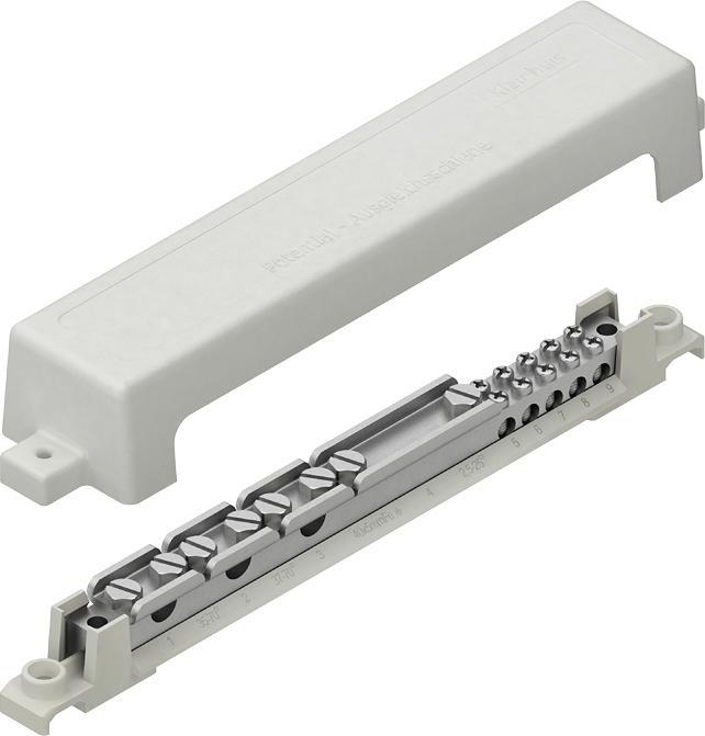 Actual product image Kleinhuis HKL 409 Equipotential bonding bar with cover