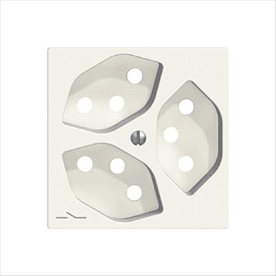 Actual product image Feller Front panel to socket Edizio 3xT13 ws, separated