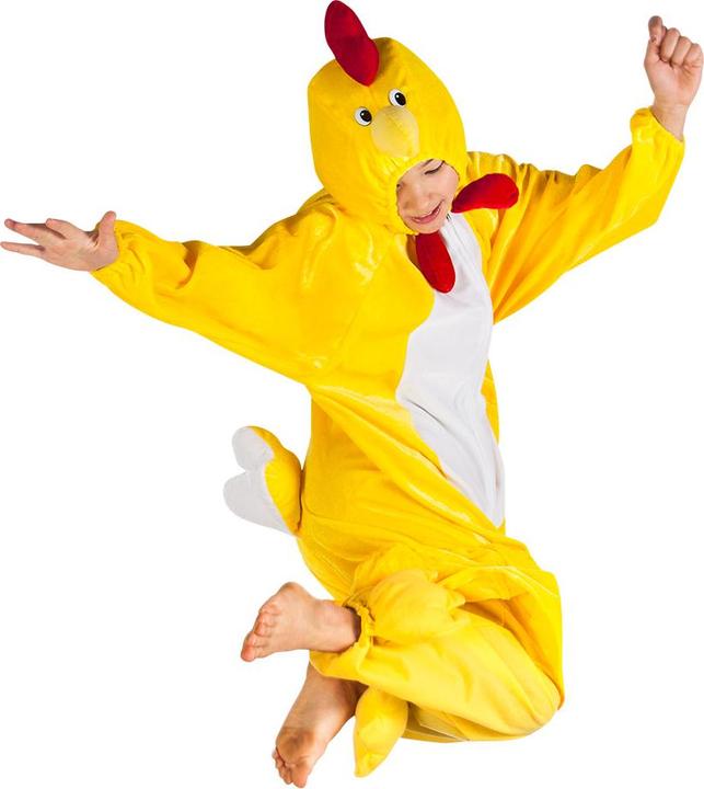 Actual product image Boland Chicken Child Costume: Plush Overall With Hood (140)