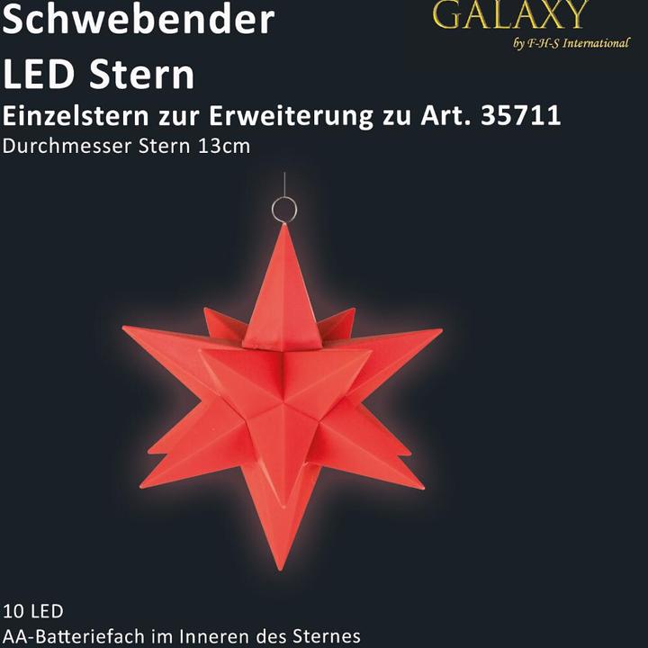Actual product image FHS Star LED wireless Extended. red