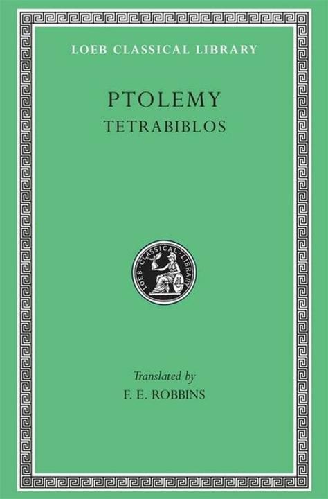 Tetrabiblos (Inglese, Tolomeo, F. E. Robbins, 1940)
