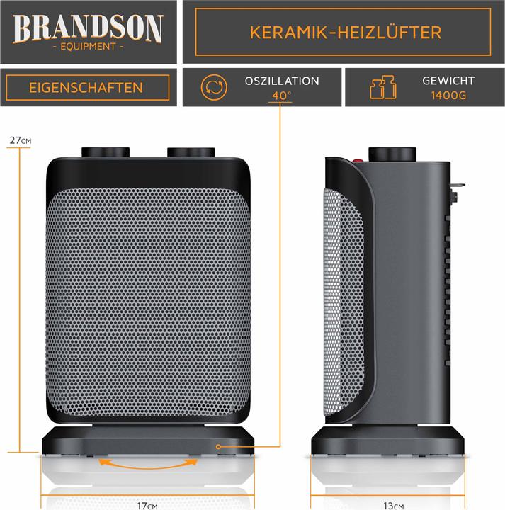 Image du produit Brandson Aérotherme (1500 W)