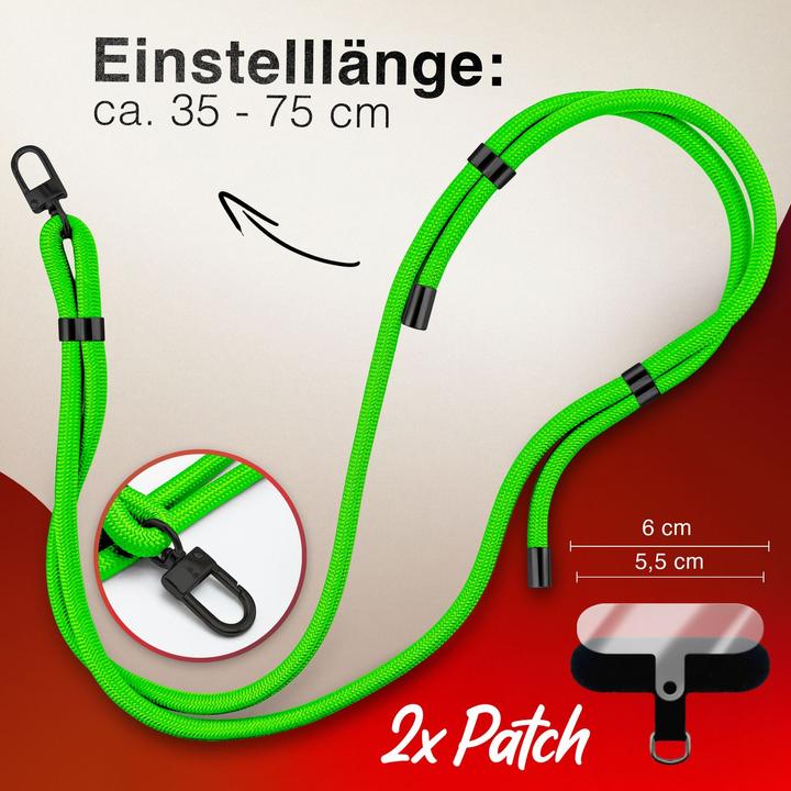 Image du produit Nalia HoldMe Lanyard Handykette - Universal Trageband für Smartphones - Verstellbar, Soft & Elastisch