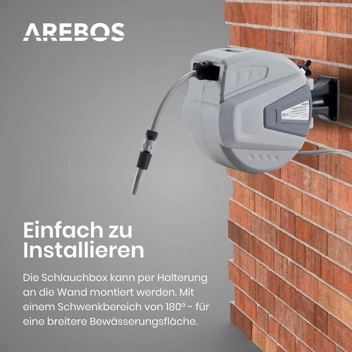 Immagine prodotto Arebos Gartenschlauchaufroller (20 m)