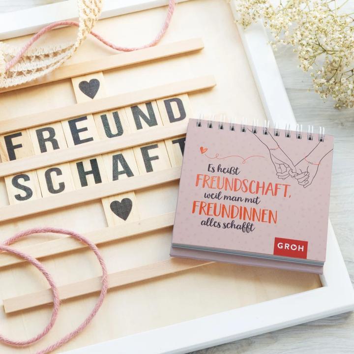 Actual product image Es heisst Freundschaft, weil man mit Freundinnen alles schafft (German, Groh publishing house, 2022)