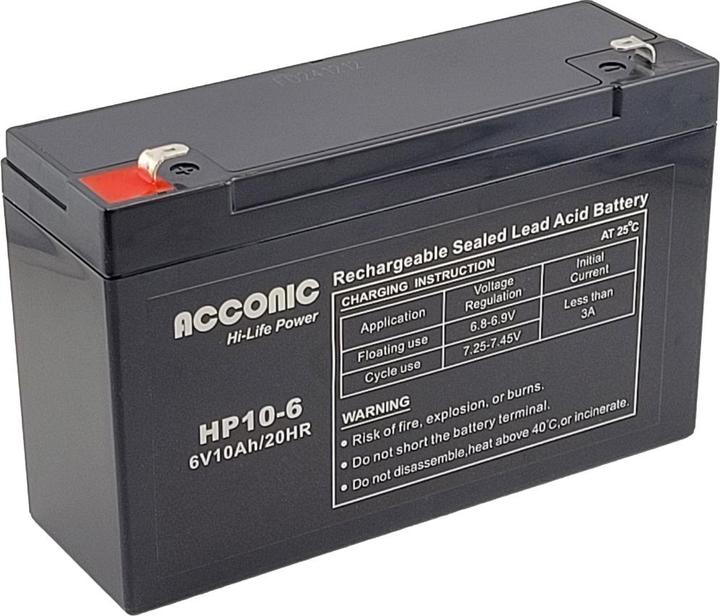 Immagine prodotto Acconic HP10-6 Hi-Life Power AGM 6V 10Ah USV-Batterie (6 V, 10 Ah)