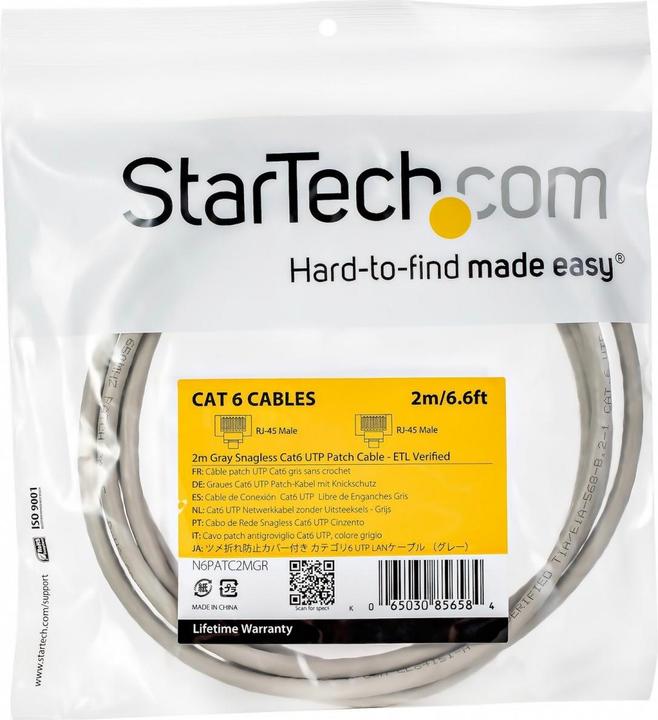 Immagine prodotto StarTech Cavo di rete (UTP, CAT6, 2 m)