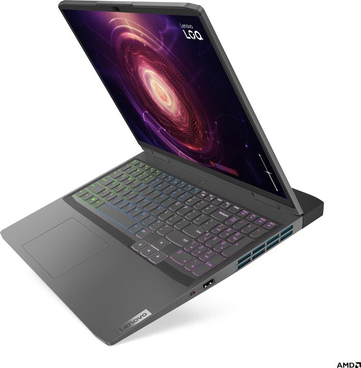 Produktbild Lenovo LOQ 16APH8 AMD Ryzen 7 7840HS 16inch 16GB 512GB SSD RTX4050 6GB W11H Storm Grey Qwerty (16", 16 GB, 512 GB, Eng. Int.)