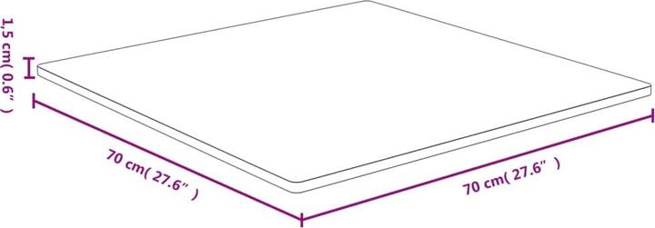 Actual product image VidaXL Douglas (70 x 70 x 1.5 cm)
