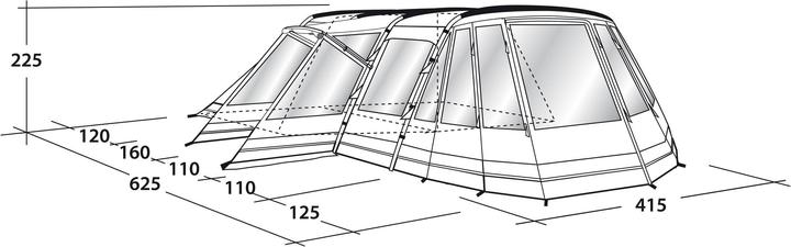 Produktbild Outwell Montana 6P (Tunnelzelt, 41.80 kg, 6 Personen)