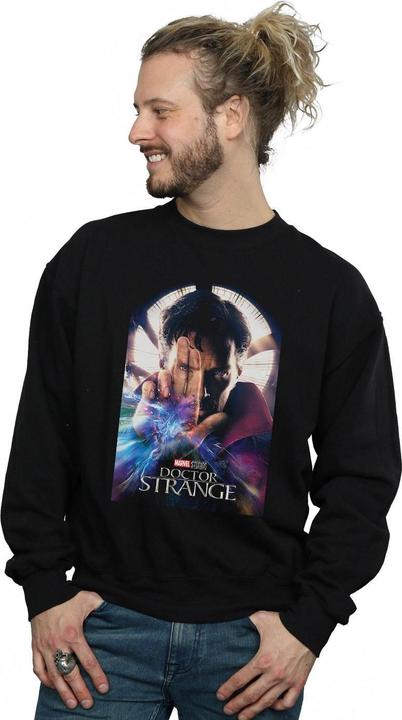 Actual product image Marvel Mens Doctor Strange Poster Sweatshirt (L)