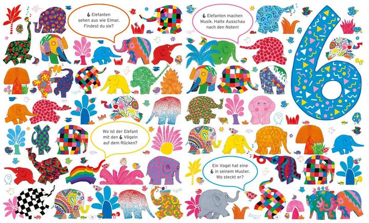 Image du produit Elmar: Mein Zahlensuchbuch (Allemand, David McKee, 2023)
