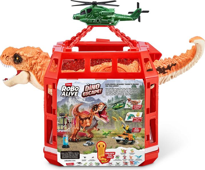 Actual product image Zuru Robo Alive Dino Escape playset with light + sound