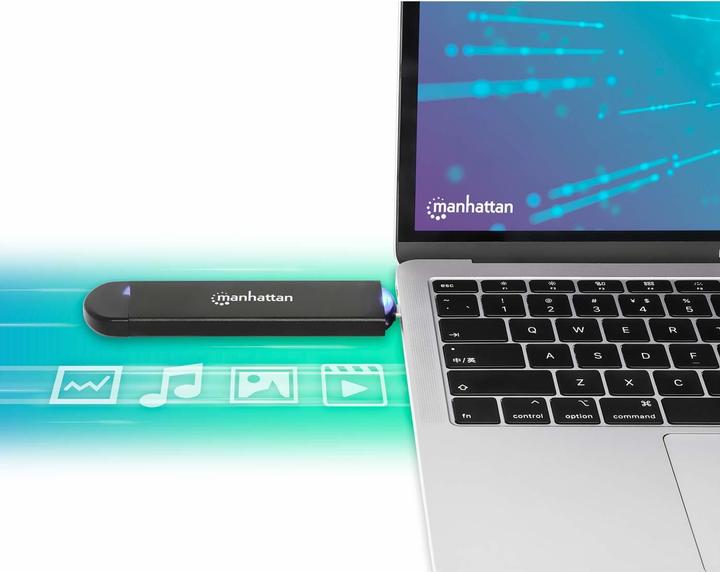 Actual product image Manhattan M.2 NVMe and SATA SSD USB hard drive enclosure (M.2 2230)