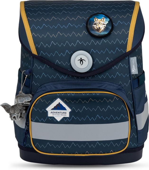 Image du produit Belmil Compact ergonomisches Schulranzenset 4tlg. "Wolve (19 l)