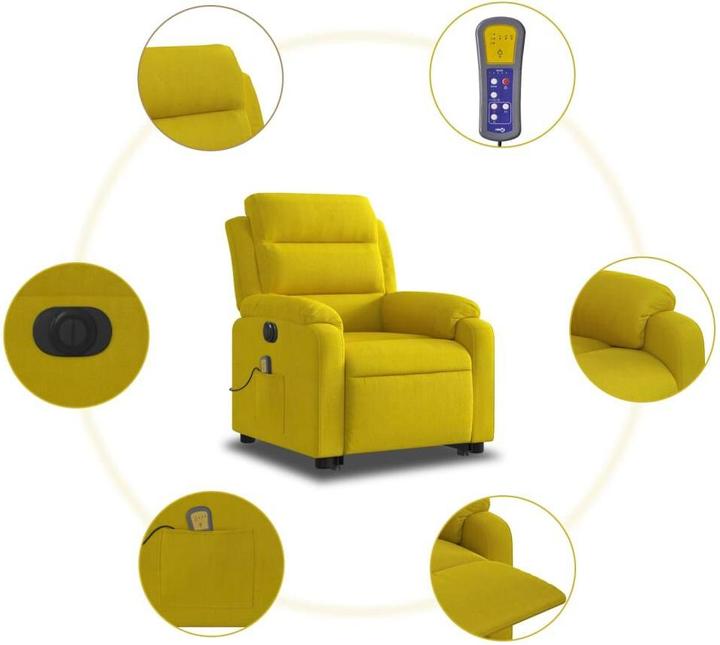 Produktbild VidaXL Massagesessel mit Aufstehhilfe Elektrisch Samt