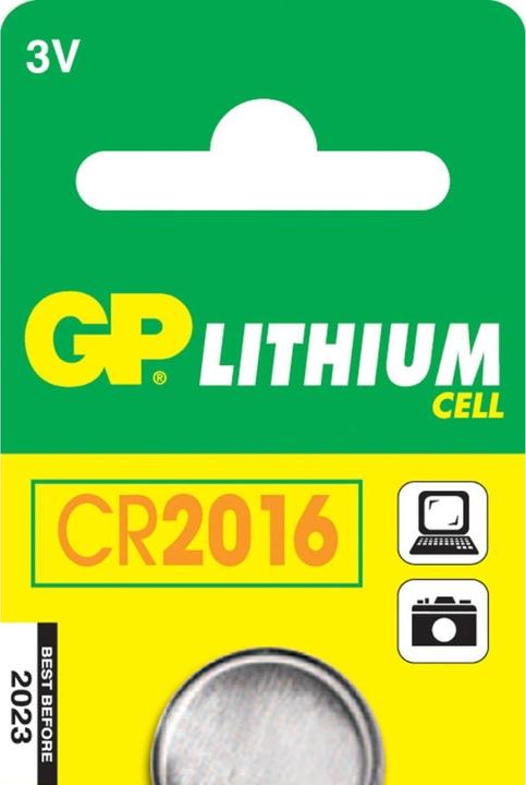 Image du produit GP Batteries Pile bouton CR2016 (1 pcs, CR2016, 90 mAh)