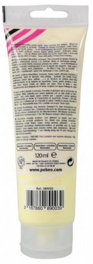 Actual product image Pebeo Decocrème Matt acrylic paint (Pastel yellow, 120 ml)