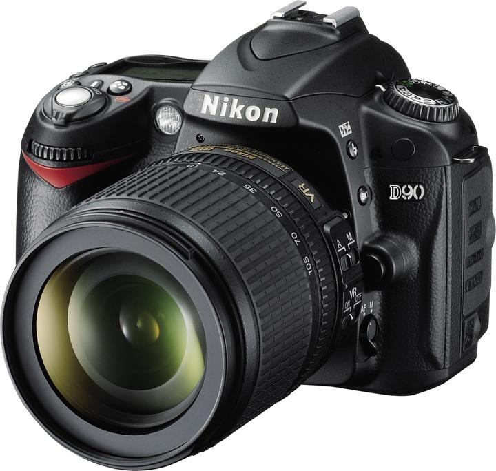 Actual product image Nikon D90, 12.3 MPixel, SLR, 18-105mm VR KIT