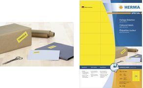 Produktbild Herma Farbige Etiketten A4