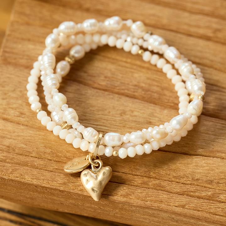 Produktbild Andreani Armband mit echtem Rosenquarz (8 cm, Steine)