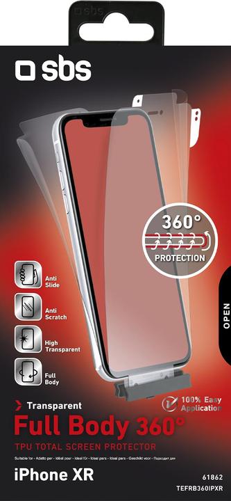 Produktbild SBS Schutzfolie Full Body 360° für iPhone XR (Apple iPhone XR)
