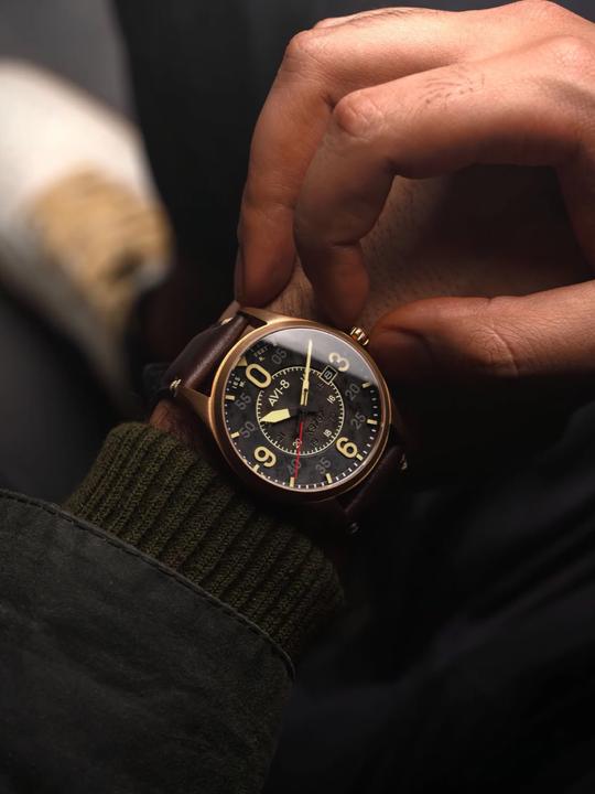 Actual product image AVI-8 AV-4090-06 (Pilot watch)