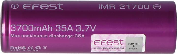 Image du produit Efest Batterie IMR21700 - 30A maximum de sortie de courant (Flat Top) (1 pcs, 21700, 3700 mAh)