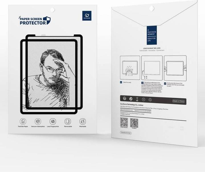 Produktbild Dux Ducis Naad Paperfeel Schutzfolie iPad Mini 6 - Schwarz (1 Stück, iPad mini 6, iPad mini 2024 (7. Gen))