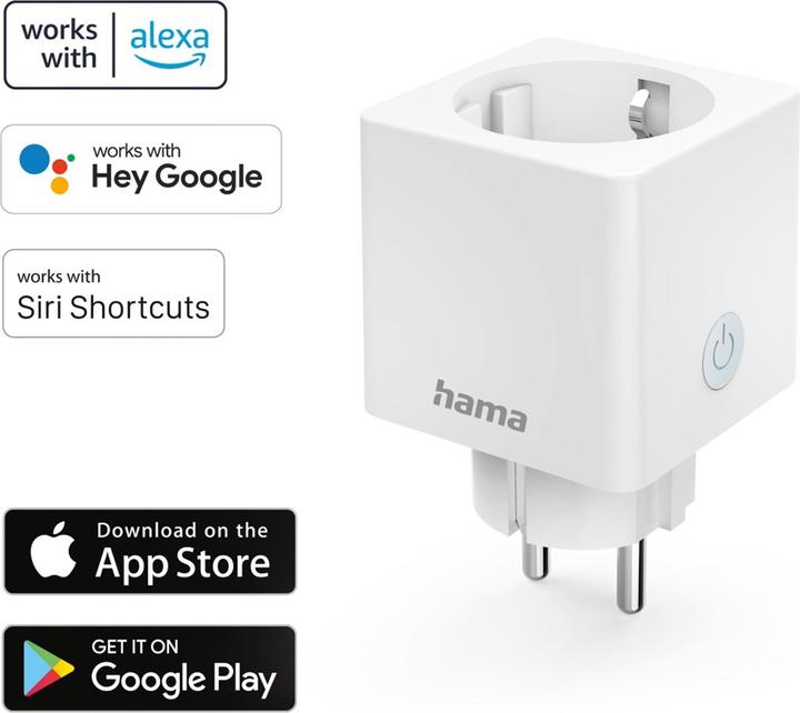 Immagine prodotto Hama Presa WLAN Controllo HomeKit tramite voce/app, 3.680W, 16A