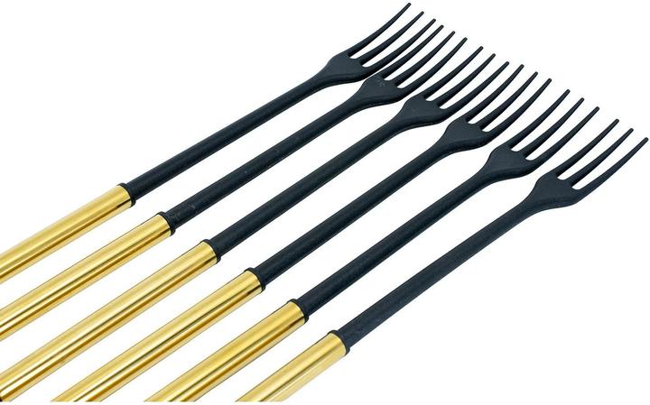 Image du produit Kadastar Fourchettes à fondue au fromage Protéger l'or 6 personnes