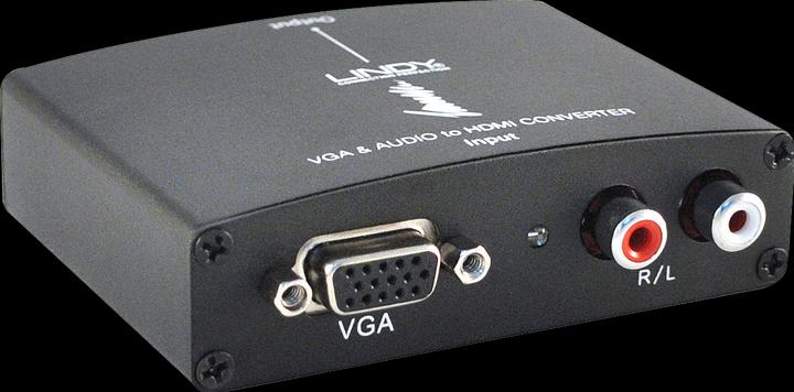 Actual product image Lindy VGA + Audio to HDMI Converter Maximum resolution 1080p no scaling (Extender)