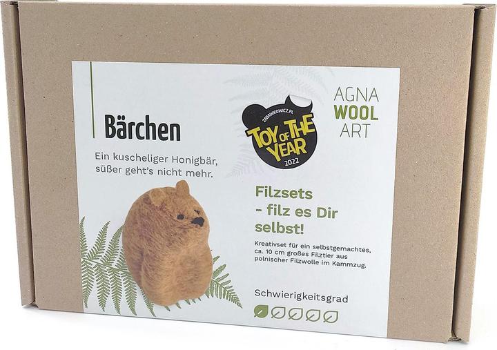 Image du produit Agna Wool Ours - Kit de bricolage en feutre