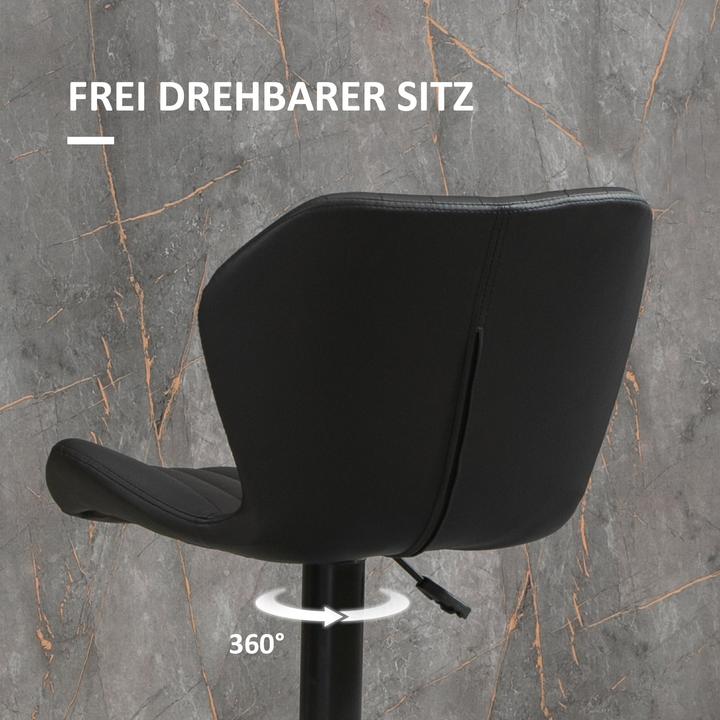 Produktbild Homcom Barhocker-Set höhenverstellbar und mit Fussring