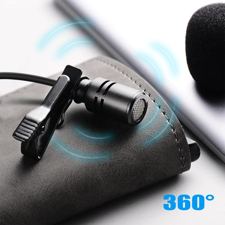Actual product image Puluz Tie Microphone with USB-C Connector