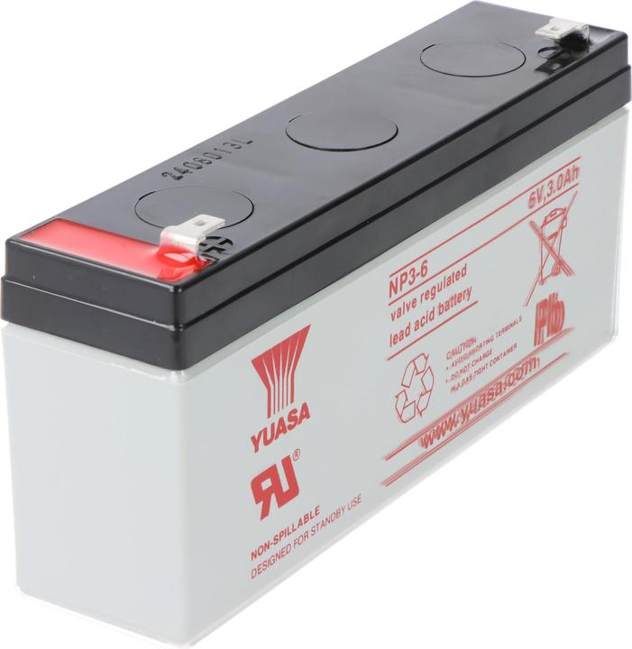 Produktbild Yuasa NP3-6 Akku Blei PB 6 Volt 3Ah Faston 4,8mm (6 V, 3 Ah)
