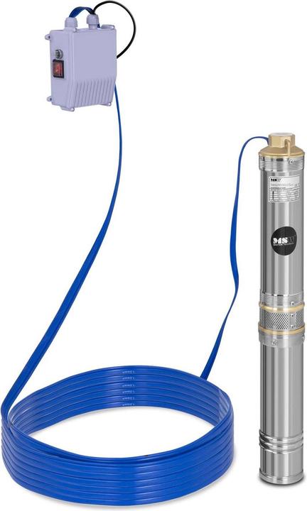 Produktbild MSW Brunnenpumpe Tauchpumpe Tiefbrunnenpumpe Wasserpumpe Gartenpumpe Edelstahl 370 W (Gartenpumpe)