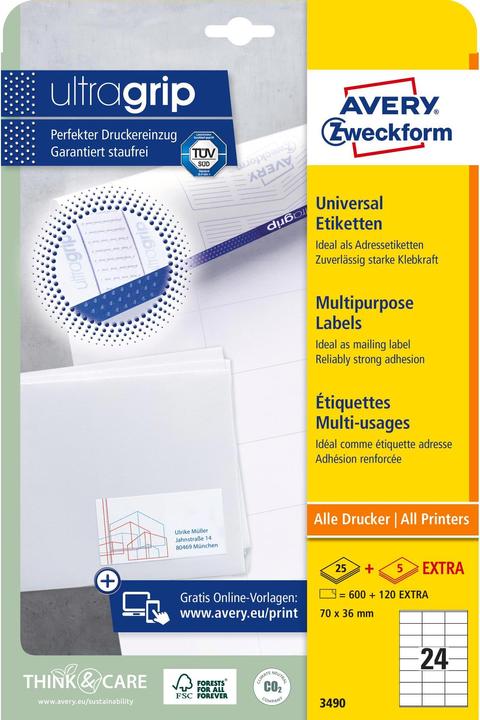 Produktbild Avery Universal-Etiketten
