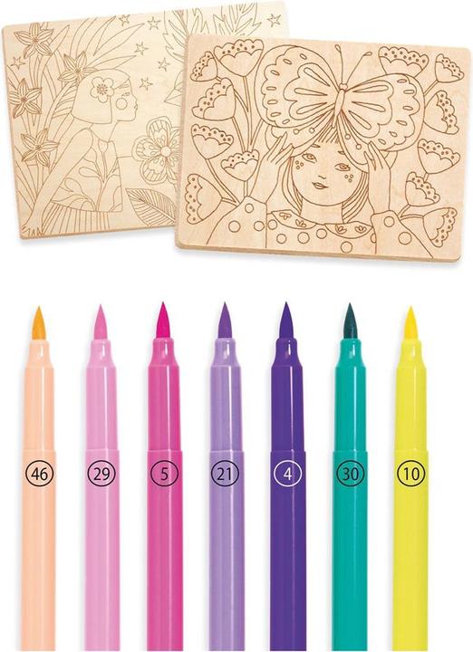 Image du produit Djeco Peinture sur bois Douces filles