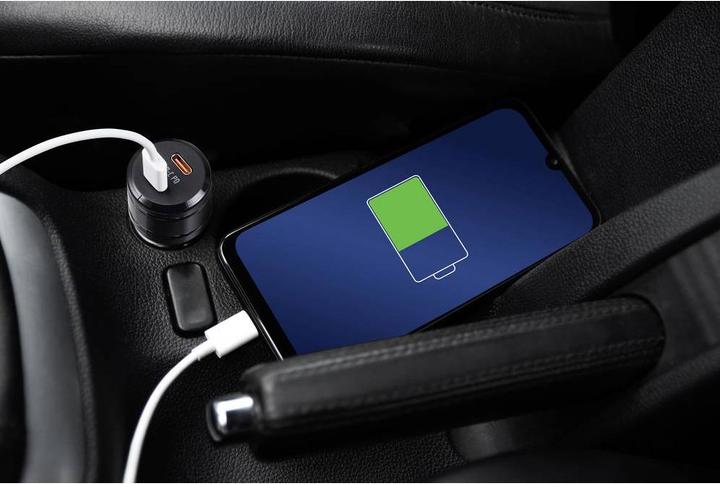 Actual product image Voltcraft VC-PD40W-2C VC-13431420 USB charger car Output current (max.) 3 A 2 x