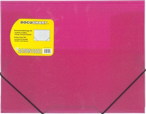 B.N.T. Plastic folder bnt docusmart pink w/3 rattle (A4, 1 x)