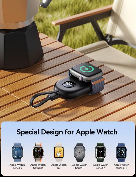 Actual product image Joyroom Charger for Apple Watch JR-W09 (black)