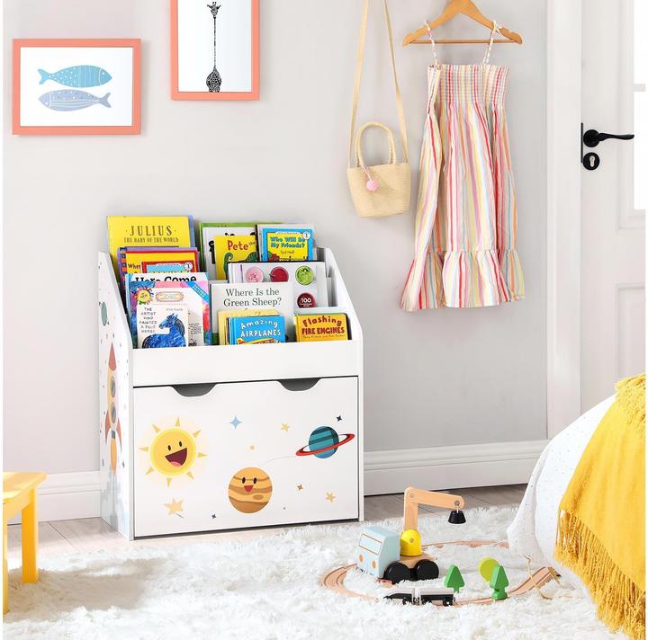 Actual product image Songmics Children's shelf white 62.5 x 29.5 x 70.0 cm