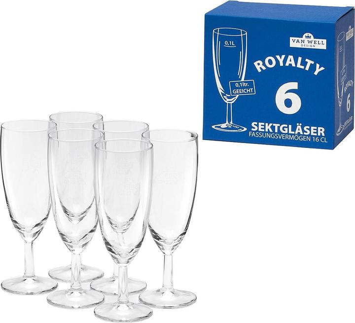 Actual product image Bormioli Rocco WELLCO champagne goblet /-/ 0.10l (10 cl, 1 Glasses, Champagne glasses)