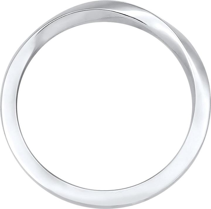 Image du produit Elli Bague Basic Bague à ruban Torsadée Classique Tendance 925 Argent (56, Argent 925)