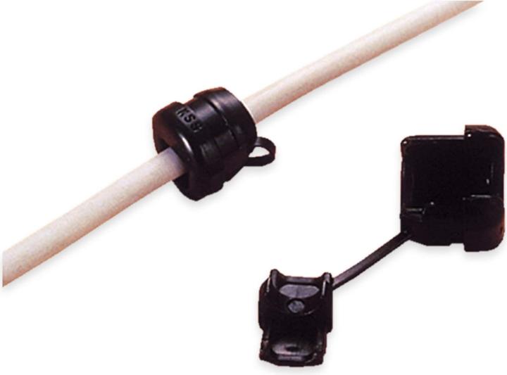 Actual product image KSS Strain relief, black, polyamide, 7.4 mm, 2.5 mm