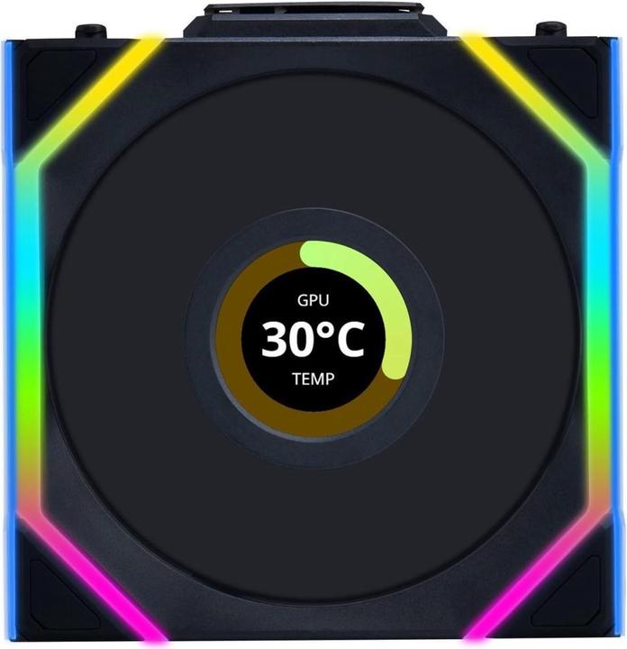 Lian-Li UNI FAN SL Wireless LCD fan, ARGB, PWM - 120 mm, black (120 mm, 1 x)
