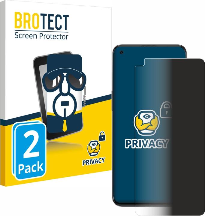 Actual product image BROTECT Anti-spy privacy film Blue light protection film (2 Piece, OnePlus North 2T 5G)