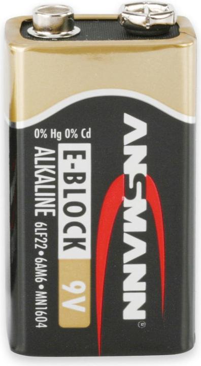 Immagine prodotto Ansmann Blocco batteria E 6LR61 1s x-Pow. Tensione di 9 V - batteria - blocco 9V (1 pz., 9V Block, 550 mAh)