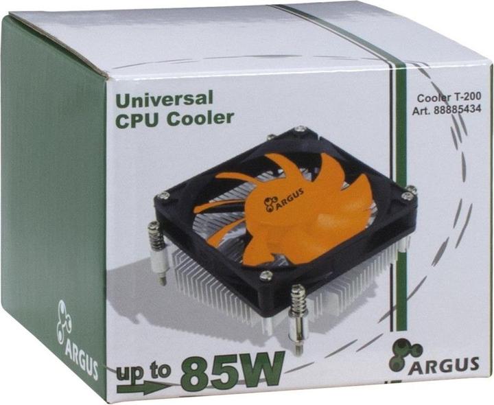 Immagine prodotto Intertech Argus T-200 Active all-in-one CPU cooler per quasi tutti i processori comuni e un TDP con... (80 mm)